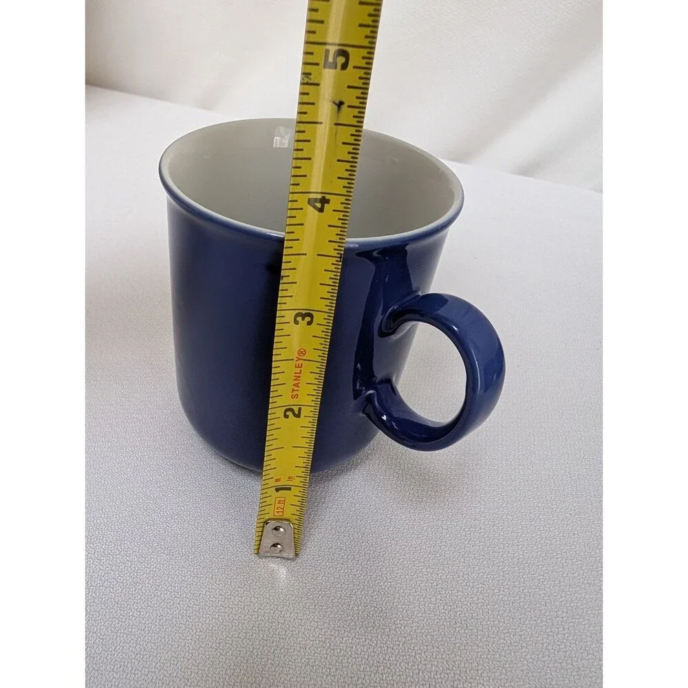 Seltmann Weiden Bavaria Germany Vintage Cobalt Blue Coffee Mugs Set of 4
